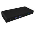 Port Replicator, USB-B Socket, Self-Powered, Ports Total 12
